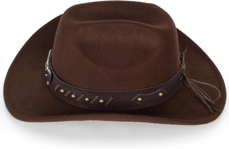 UTOWO Vintage Western Cowboy Hat for Men Outback Cowgirl Hat M/L - Image 5